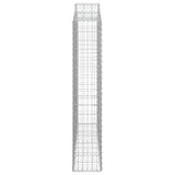 Arched Gabion Baskets 13 pcs 200x30x160/180 cm Galvanised Iron