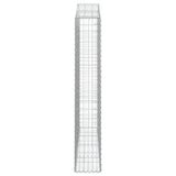 Arched Gabion Baskets 4 pcs 200x30x180/200 cm Galvanised Iron
