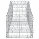 Arched Gabion Baskets 2 pcs 200x50x40/60 cm Galvanised Iron