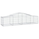 Arched Gabion Baskets 3 pcs 200x50x40/60 cm Galvanised Iron