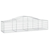 Arched Gabion Baskets 7 pcs 200x50x40/60 cm Galvanised Iron