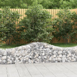 Arched Gabion Baskets 7 pcs 200x50x40/60 cm Galvanised Iron