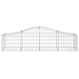 Arched Gabion Baskets 8 pcs 200x50x40/60 cm Galvanised Iron