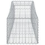 Arched Gabion Baskets 9 pcs 200x50x40/60 cm Galvanised Iron