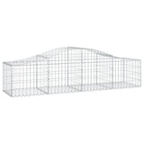 Arched Gabion Baskets 14 pcs 200x50x40/60 cm Galvanised Iron