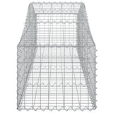 Arched Gabion Baskets 14 pcs 200x50x40/60 cm Galvanised Iron
