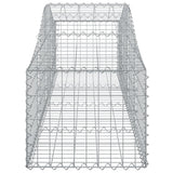 Arched Gabion Baskets 15 pcs 200x50x40/60 cm Galvanised Iron