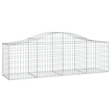 Arched Gabion Baskets 5 pcs 200x50x60/80 cm Galvanised Iron
