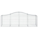 Arched Gabion Baskets 6 pcs 200x50x60/80 cm Galvanised Iron