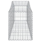 Arched Gabion Baskets 7 pcs 200x50x60/80 cm Galvanised Iron