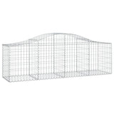 Arched Gabion Baskets 8 pcs 200x50x60/80 cm Galvanised Iron