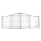 Arched Gabion Baskets 8 pcs 200x50x60/80 cm Galvanised Iron