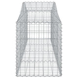Arched Gabion Baskets 14 pcs 200x50x60/80 cm Galvanised Iron