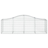 Arched Gabion Baskets 40 pcs 200x50x60/80 cm Galvanised Iron