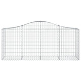 Arched Gabion Baskets 3 pcs 200x50x80/100 cm Galvanised Iron