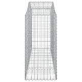 Arched Gabion Baskets 7 pcs 200x50x100/120 cm Galvanised Iron