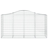 Arched Gabion Baskets 8 pcs 200x50x100/120 cm Galvanised Iron