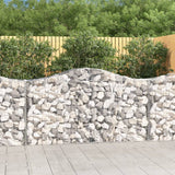 Arched Gabion Baskets 20 pcs 200x50x100/120 cm Galvanised Iron