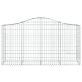 Arched Gabion Baskets 50 pcs 200x50x100/120 cm Galvanised Iron