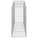 Arched Gabion Baskets 50 pcs 200x50x100/120 cm Galvanised Iron
