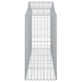 Arched Gabion Baskets 8 pcs 200x50x120/140 cm Galvanised Iron