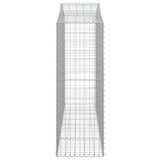 Arched Gabion Baskets 9 pcs 200x50x140/160 cm Galvanised Iron