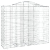 Arched Gabion Baskets 3 pcs 200x50x160/180 cm Galvanised Iron