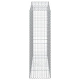 Arched Gabion Baskets 13 pcs 200x50x160/180 cm Galvanised Iron