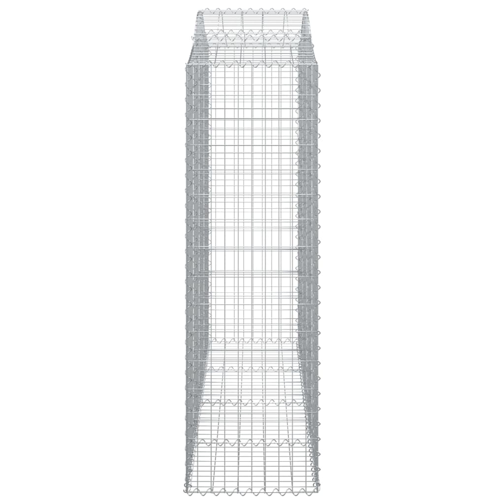 Arched Gabion Baskets 20 pcs 200x50x160/180 cm Galvanised Iron