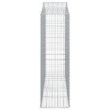 Arched Gabion Baskets 20 pcs 200x50x160/180 cm Galvanised Iron