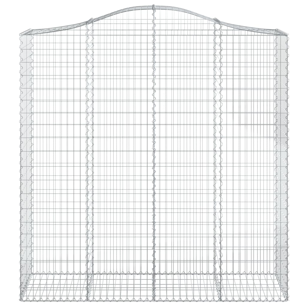 Arched Gabion Baskets 6 pcs 200x50x200/220 cm Galvanised Iron