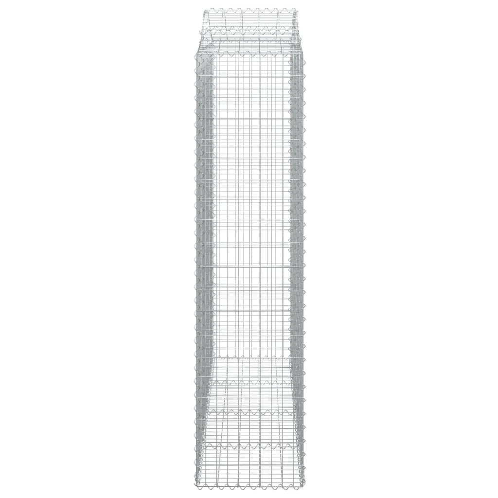 Arched Gabion Baskets 6 pcs 200x50x200/220 cm Galvanised Iron