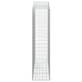 Arched Gabion Baskets 6 pcs 200x50x200/220 cm Galvanised Iron