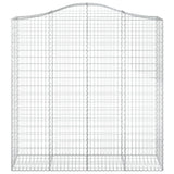 Arched Gabion Baskets 8 pcs 200x50x200/220 cm Galvanised Iron