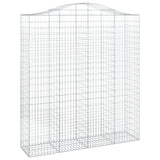 Arched Gabion Baskets 6 pcs 200x50x220/240 cm Galvanised Iron