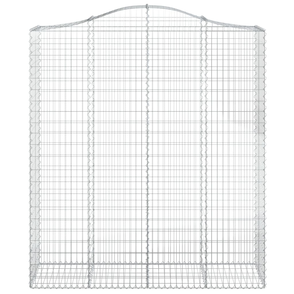 Arched Gabion Baskets 6 pcs 200x50x220/240 cm Galvanised Iron