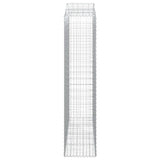 Arched Gabion Baskets 6 pcs 200x50x220/240 cm Galvanised Iron