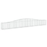 Arched Gabion Baskets 4 pcs 400x30x40/60 cm Galvanised Iron