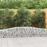 Arched Gabion Baskets 4 pcs 400x30x40/60 cm Galvanised Iron