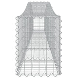 Arched Gabion Baskets 7 pcs 400x30x40/60 cm Galvanised Iron