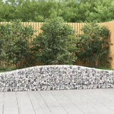 Arched Gabion Baskets 9 pcs 400x30x40/60 cm Galvanised Iron