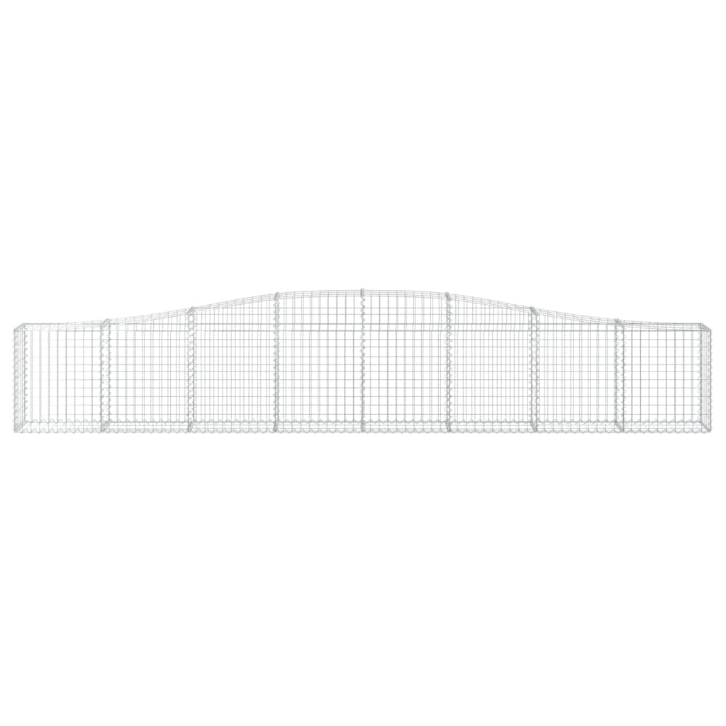 Arched Gabion Baskets 25 pcs 400x30x60/80 cm Galvanised Iron