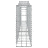 Arched Gabion Baskets 3 pcs 400x30x80/100 cm Galvanised Iron