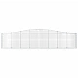 Arched Gabion Baskets 5 pcs 400x30x80/100 cm Galvanised Iron