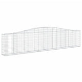 Arched Gabion Baskets 8 pcs 400x30x80/100 cm Galvanised Iron
