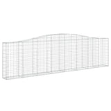 Arched Gabion Baskets 2 pcs 400x30x100/120 cm Galvanised Iron
