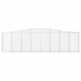Arched Gabion Baskets 2 pcs 400x30x100/120 cm Galvanised Iron