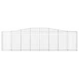 Arched Gabion Baskets 3 pcs 400x30x100/120 cm Galvanised Iron