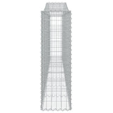 Arched Gabion Baskets 6 pcs 400x30x100/120 cm Galvanised Iron