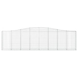 Arched Gabion Baskets 9 pcs 400x30x100/120 cm Galvanised Iron